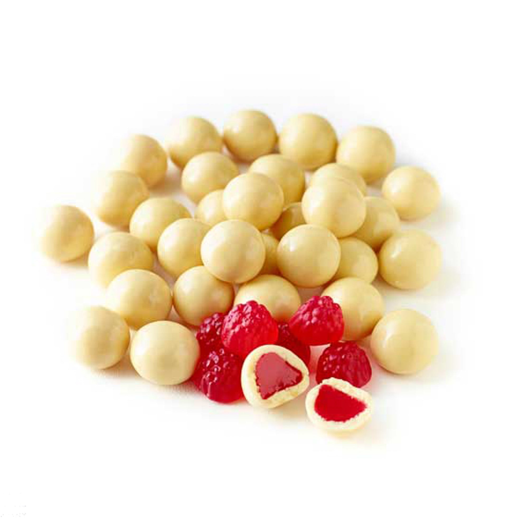 White Choc Raspberries